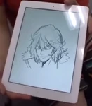 Conceptual design of Uzu's face with Gamagōri-like eyebrows.