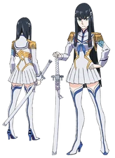 Satsuki wearing Junketsu.