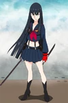 Satsuki wearing Senketsu.