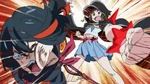 Mako punching Ryūko.