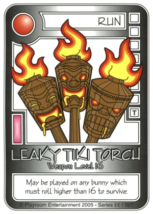 Leaky Tiki Torch | Killer Bunnies Wiki | Fandom