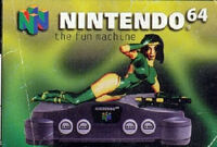 Orchid featured in a promotional ad for the Nintendo 64 (late '90s)