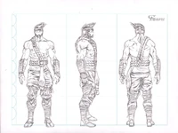 Character turn-around by artist Cam Adams