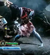 Hisako with "clean" legs after a heavy downpour on Devil's Landing