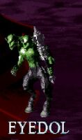 Eyedol in the SNES port of Killer Instinct, where his skin appeared green rather than gray for an unknown reason