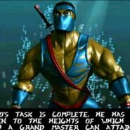 Still from one of Jago's arcade endings in 