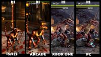 Riptor's appearance over the years (and platforms)