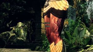 Maya's burn mark, courtesy of 