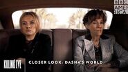 Closer Look Dasha's World Killing Eve Sundays at 9pm BBC America & AMC
