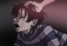 Sangwoo grabs Bum's hair