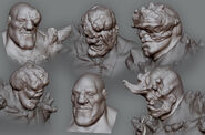 Alternate Summer Sideshow head sculpts.