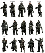 All Helghast soldiers in Killzone 2.