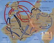 Map of Southern Vekta in Killzone: Liberation.