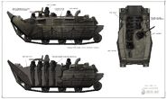 Concept art of the Helghast Tracked APC