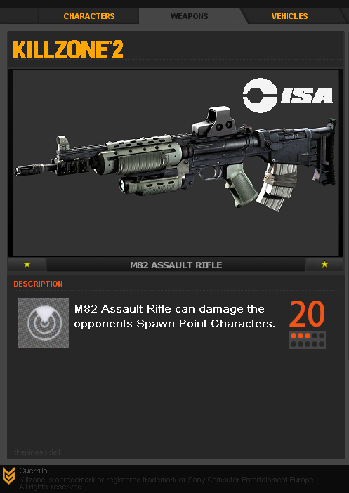 M82 Assault Rifle, Killzone Wiki