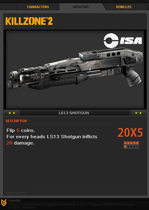 LS13 Shotgun, Killzone Wiki