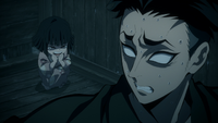 Gyomei sees only Sayo behind him