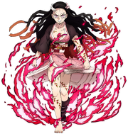 Nezuko's fully awakened size.