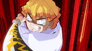 Zenitsu angry at Tanjiro