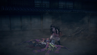 Nezuko injures Daki