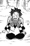 Tanjiro dumbfounded at Sakonji's words.