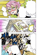 Mitsuri attempting to strikes Nakime.