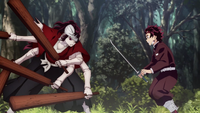 Tanjiro training with Yoriichi Type Zero