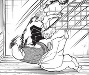 Inosuke defeating the Horned Demon