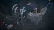 Tengen lies motionless.
