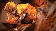 Zenitsu beheading the Tongue Demon