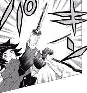 Akaza using Bell Crusher against Giyu CH152