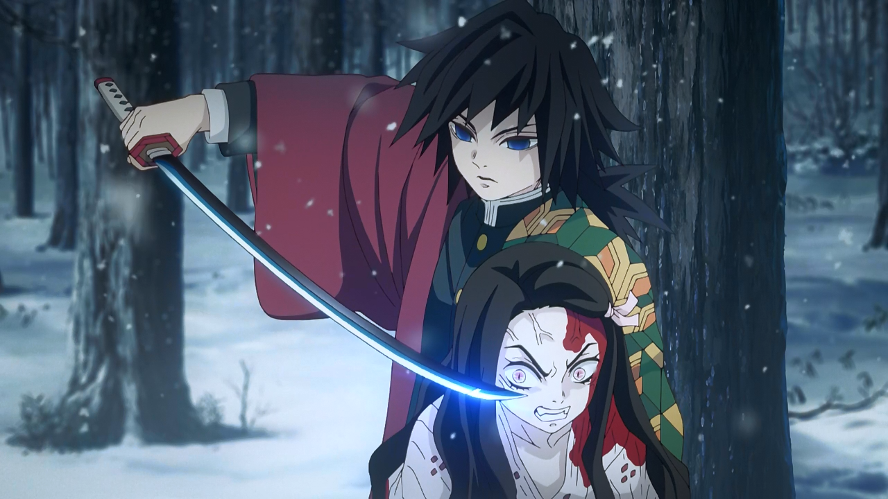 Giyu Tomioka & Nezuko Kamado anime: Kimetsu no Yaiba (demon slayer