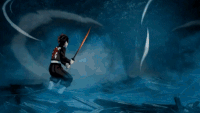 Karaku blasts Tanjiro away