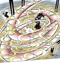 Kokushibo uses Fifth Form: Moon Spirit Calamitous Eddy.