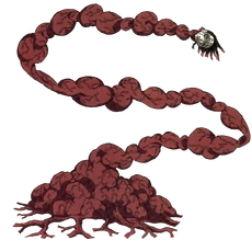 Enmu's form while fused into the Mugen Train.