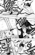 Nakime using her Blood Demon Art to evade Mitsuri.