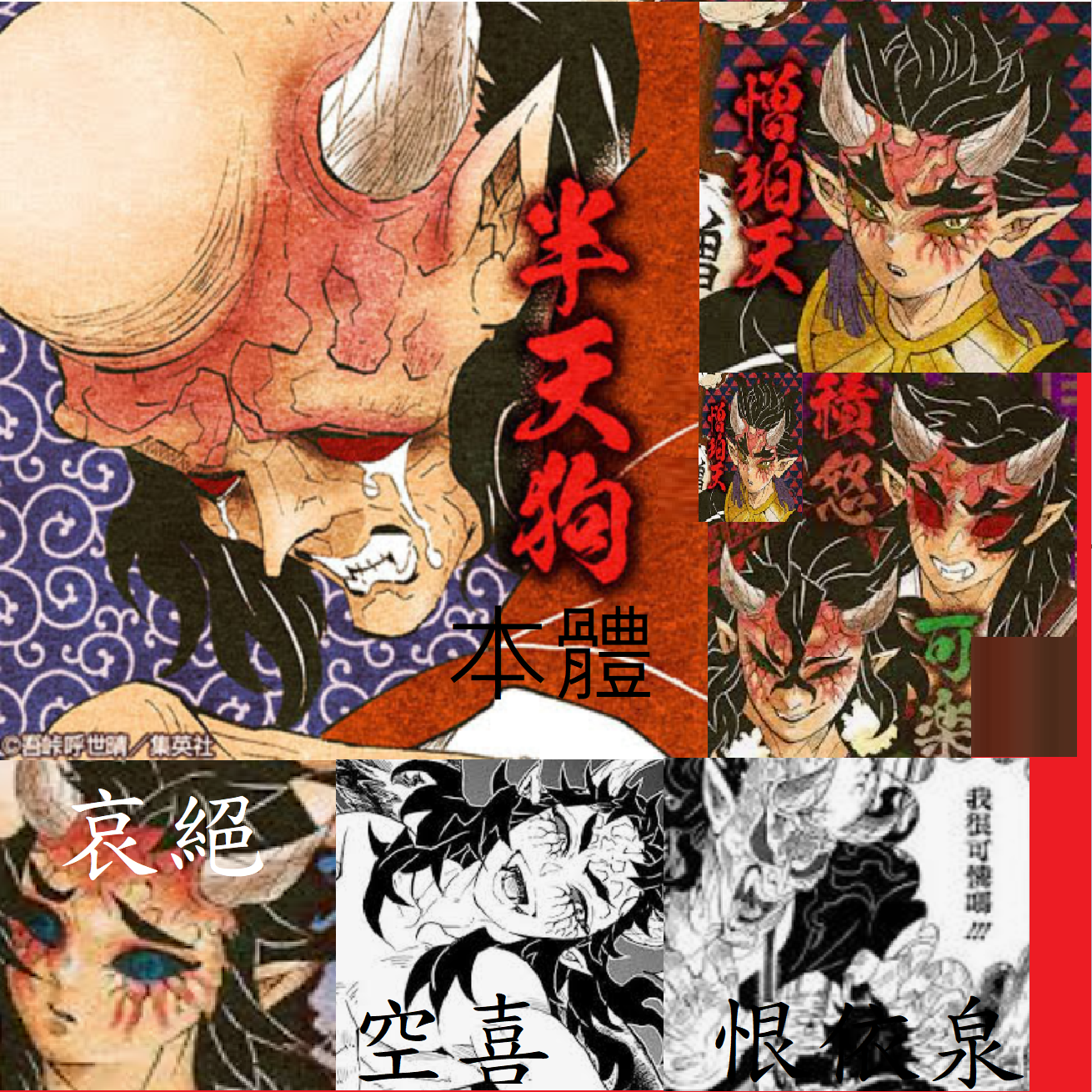 半天狗分身列表 鬼滅之刃wiki Fandom