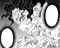 Muzan regenerating after the explosion CH139