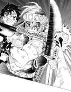 Tengen protects Tanjiro from the sickle