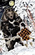 Tanjuro facing the bear CH151