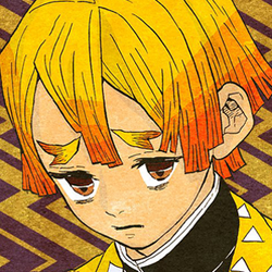 agatsuma zenitsu colored manga icon
