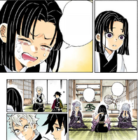 The Ubuyashiki siblings cry at Giyu's compliment CH204