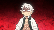 Sanemi becomes enraged by Tanjiro's remarks.