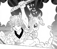 Inosuke and Zenitsu arrive to help Tengen