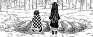 Tanjiro burying his family CH1