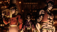 Kokushibo, Doma, and Akaza in "Mugen"