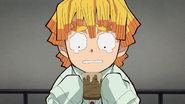 Zenitsu's reluctance over drinking the medicine