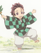 Tanjiro as a child.