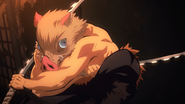Inosuke breaking in from the door