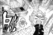 Zenitsu running from the Son Spider Demon